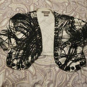 Short 3/4 sleeve sweater to go over a dress